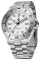 Strieborné pánske hodinky NTH Watches s oceľovým pásikom Barracuda With Date - Polar White Automatic 40MM