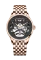 Zlaté pánske hodinky Agelocer Watches s ocelovým pásikom Schwarzwald II Series Gold / Black 41MM Automatic