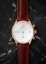 Men's gold About Vintage watch with genuine leather belt Chronograph Rose Gold / White 1815 41MM