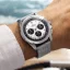 Męski srebrny zegarek Venezianico ze skórzanym paskiem Bucintoro 8221510 42MM Automatic