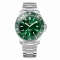 Relógio masculino de prata Venezianico com bracelete de aço Nereide 3321501C Green 42MM Automatic