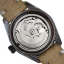 Men's silver Out Of Order Watch with leather strap Margarita GMT 40MM