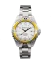Zilverkleurig herenhorloge van Momentum Watches met stalen riem band Splash White / Yellow 38MM