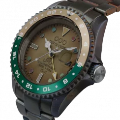 Reloj Out Of Order Watches Plata para hombre con correa de acero GMT Marrakesh 44MM