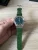 Paul Rich hopea miesten kello Star Dust - Leather Green Silver 45MM