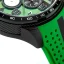 Crni muški sat Bomberg Watches s gumicom RACING 4.4 Green 45MM
