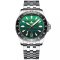 Montre Phoibos Watches pour homme en argent avec bracelet en acier Voyager PY035A - Automatic 39MM