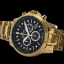 Reloj de oro Luis XVI para hombre con correa de acero Palais Royale 873 - Gold 43MM