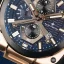 Men's black Ralph Christian watch with a rubber band The Titan Chrono Admiral Blue 45,5MM