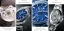 Strieborné pánske hodinky Nivada Grenchen s textilným opaskom F77 STAINLESS STEEL LAPIS LAZULI 68009A77-BC 37MM Automatic