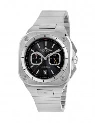 Stříbrné pánské hodinky Mondia s ocelovým páskem The Madison Forma - Silver / Black 40MM Automatic