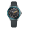 Strieborné pánske hodinky Circula Watches s gumovým pásikom DiveSport Titan - Black / Petrol Aluminium 42MM Automatic
