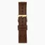 Zlaté pánské hodinky Nordgreen s koženým páskem Native White Dial - Brown Leather / Gold 40MM
