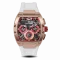 Złoty męski zegarek Ralph Christian z gumką The Intrepid Sport - Ice White 42,5MM