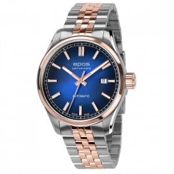 Srebrny męski zegarek Epos ze stalowym paskiem Passion 3501.132.34.16.44 41MM Automatic