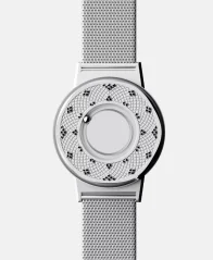 Montre Eone pour homme de couleur argent avec bracelet en acier Switch Sunflower - Silver 40MM