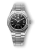 Stříbrné pánské hodinky Nivada Grenchen s ocelový páskem F77 Black With Date 69000A77 37MM Automatic
