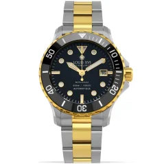 Relógio masculino Louis XVI de ouro com pulseira de aço Mirabau Automatique 1405 - Gold 41MM Automatic