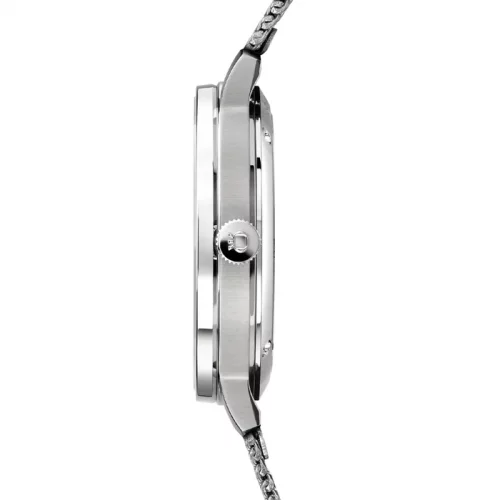 Relógio Milus Watches prata para homens com pulseira de aço LAB 01 Street Black 40MM Automatic