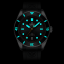 Montre Phoibos Watches pour homme en noir avec bracelet en caoutchouc Wave Master PY010AR - Green Automatic 42MM