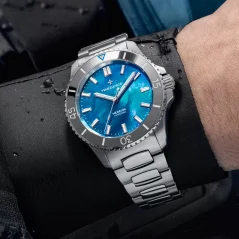 Men's Venezianico silver watch with steel strap Nereide Tungsteno 3121541C 39MM Automatic