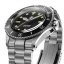 Muški srebrni sat NTH Watches s čeličnim remenom Barracuda Vintage Legends Series No Date - Black Automatic 40MM