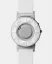 Reloj Eone plateado de hombre con correa de piel Bradley Element White - Silver 40MM