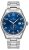 Stříbrné pánské hodinky Delbana s ocelovým páskem Fiorentino Silver / Blue 42MM
