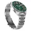 Męski srebrny zegarek Circula Watches ze stalowym paskiem AquaSport II - Green 40MM Automatic