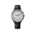Men's silver Corniche watch with leather strap Chronograph Steel with White dial 39MM