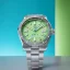 Relógio Henryarcher Watches de prata para homem com pulseira de aço Akva - Coral Green 40MM Automatic