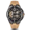 Μαύρο ανδρικό ρολόι Ralph Christian με ατσάλινο λουράκι The Apex Chrono - Desert Tan 46MM