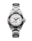 Męski srebrny zegarek Momentum Watches ze stalowym paskiem Splash White / Black 38MM
