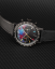 Černé pánské hodinky Undone s koženým páskem Midnight Prism 42MM