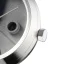 Men's silver 22Designstudio Watches watch with leather strap 4D Concrete Harbour Edition 44MM