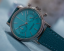 Zilverkleurig herenhorloge van Undone Watches met leren riem Urban Stellar Tiff Blue 40MM