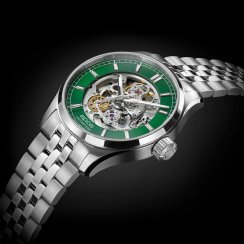 Stříbrné pánské hodinky Epos s ocelovým páskem Passion 3501.135.20.13.30 41MM Automatic