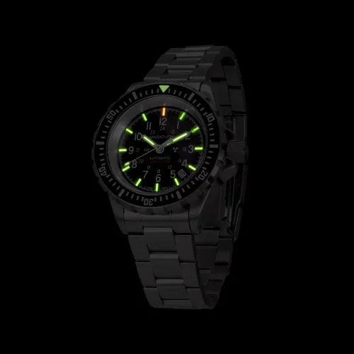Srebrny srebrny zegarek Marathon Watches ze stalowym paskiem Large Diver's 41MM Automatic