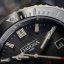Męski srebrny zegarek Davosa ze stalowym paskiem Argonautic Lumis - Silver/Black 43MM Automatic