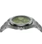 Męski srebrny zegarek Valuchi Watches ze stalowym paskiem Date Master - Silver Green 40MM
