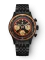 Men's black Nivada Grenchen watch with steel strap Chronoking Mecaquartz Steel Black 87041Q10 38MM