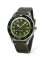 Men's silver Undone Watch with leather strap Basecamp Cali Green 40MM Automatic