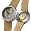 Herrenuhr aus Silber 22Designstudio Watches mit Lederband Rabbit Edition Concrete 45MM Automatic