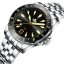Men's silver Phoibos Watches watch with steel strap Voyager PY035C - Automatic 39MM