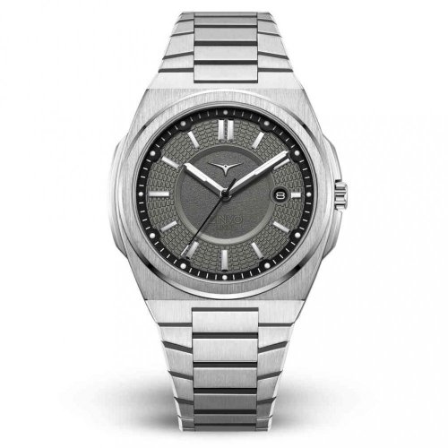 Relojes Zinvo Watches plata de hombre con correa de acero Rival - Silver 44MM