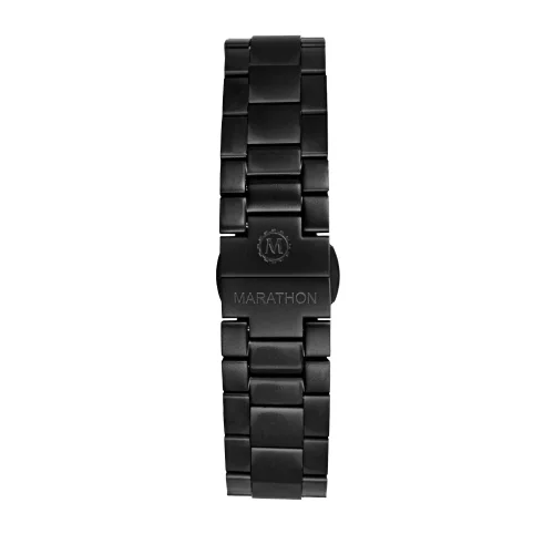 Montre Marathon Watches pour homme en noir avec un bracelet en acier Anthracite Large Diver's (GSAR) 41MM Automatic