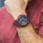 Stříbrné pánské hodinky Ralph Christian s gumovým páskem The Apex Chrono - Crimson Steel 46MM