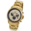 Louis XVI geel herenhorloge met stalen band Palais Royale 1087 - Gold 43MM