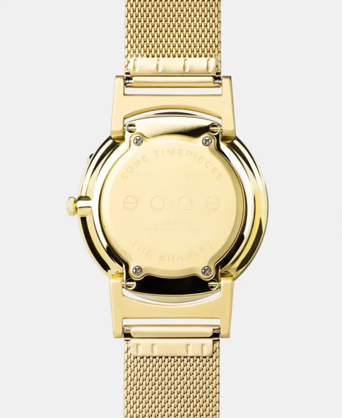 Gold Eone watch with steel strap Bradley Mesh - Gold 40MM