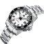 Men's silver Phoibos watch with steel strap Leviathan 200M - PY050E White Automatic 40MM
